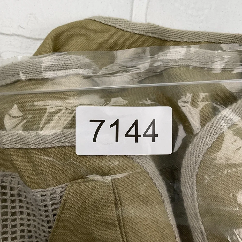Bugle Boy Tactical Vest Men Large‎ Khaki Wetlands Zip Outdoor Fish Hunt  NWT